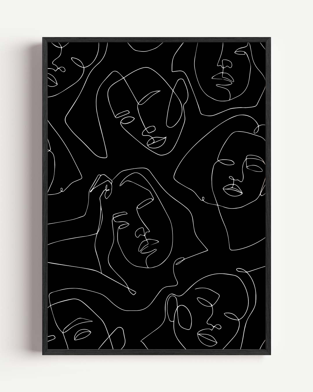 Abstracte Gezichten – Popart en Streetart portret poster als wanddecoratie
