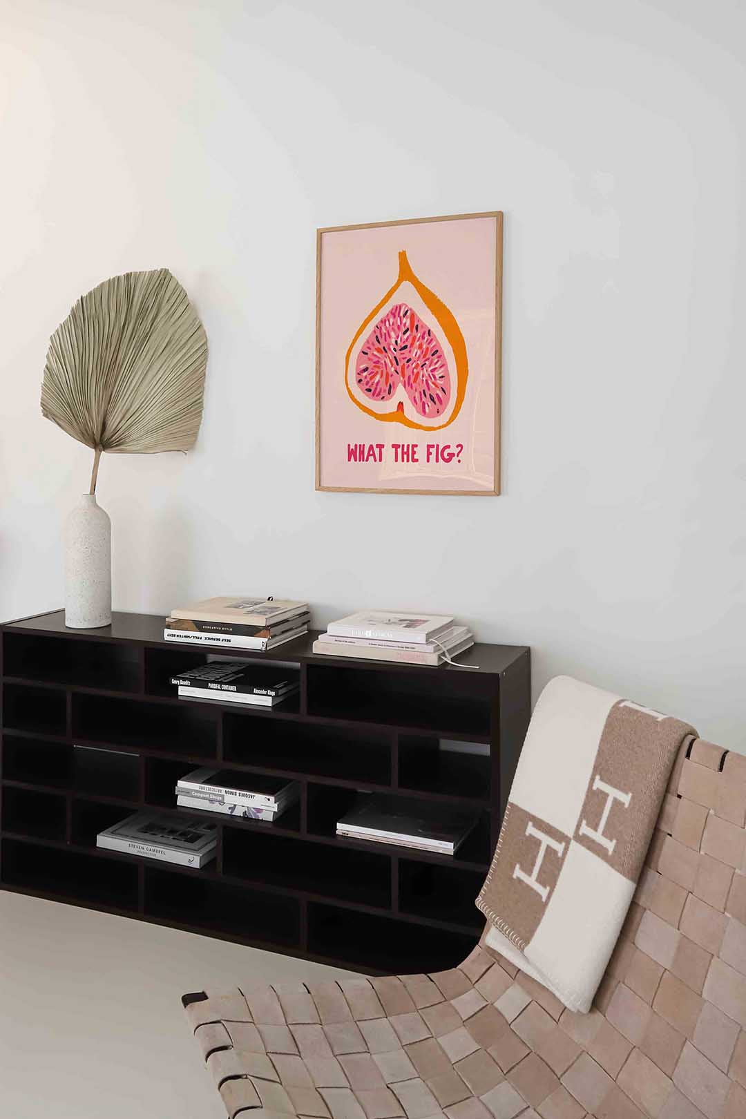 Vijg illustratie – staande kleurrijke abstracte wanddecoratie van WallArtistic