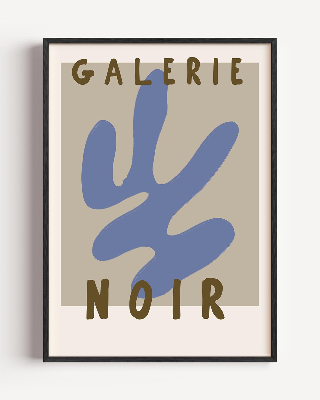 Abstracte – typografie portret poster als wanddecoratie