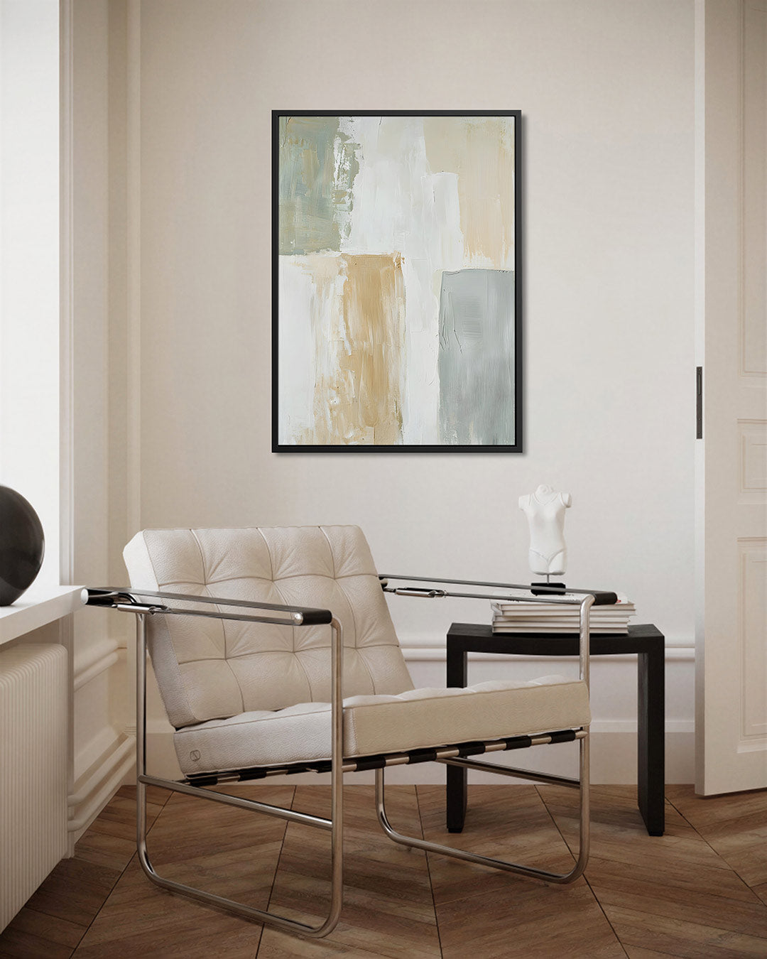 Rustige kleurencompositie – staand wanddecoratie kunstwerk