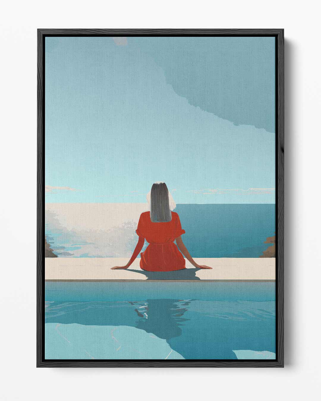 Rust aan de Zee – portret kunstwerk als wanddecoratie