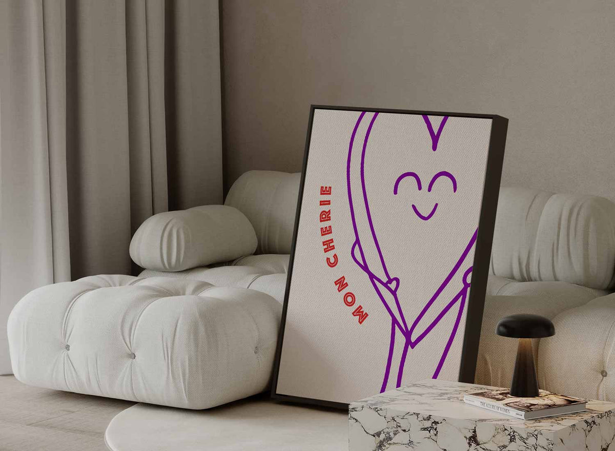 Mon Chérie – portret kunstwerk als wanddecoratie, afbeelding 13