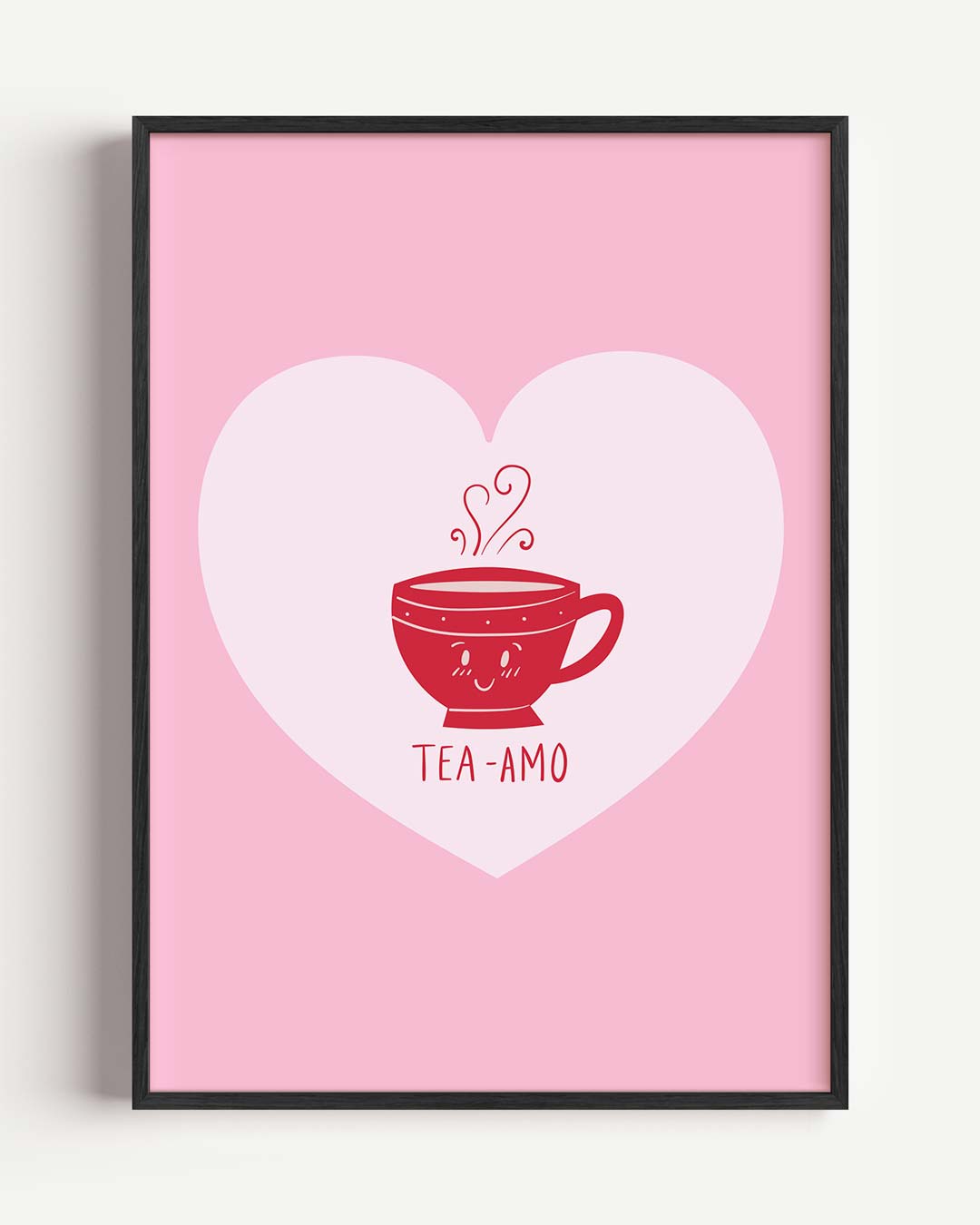 Tea-Amo – zomer portret poster als wanddecoratie