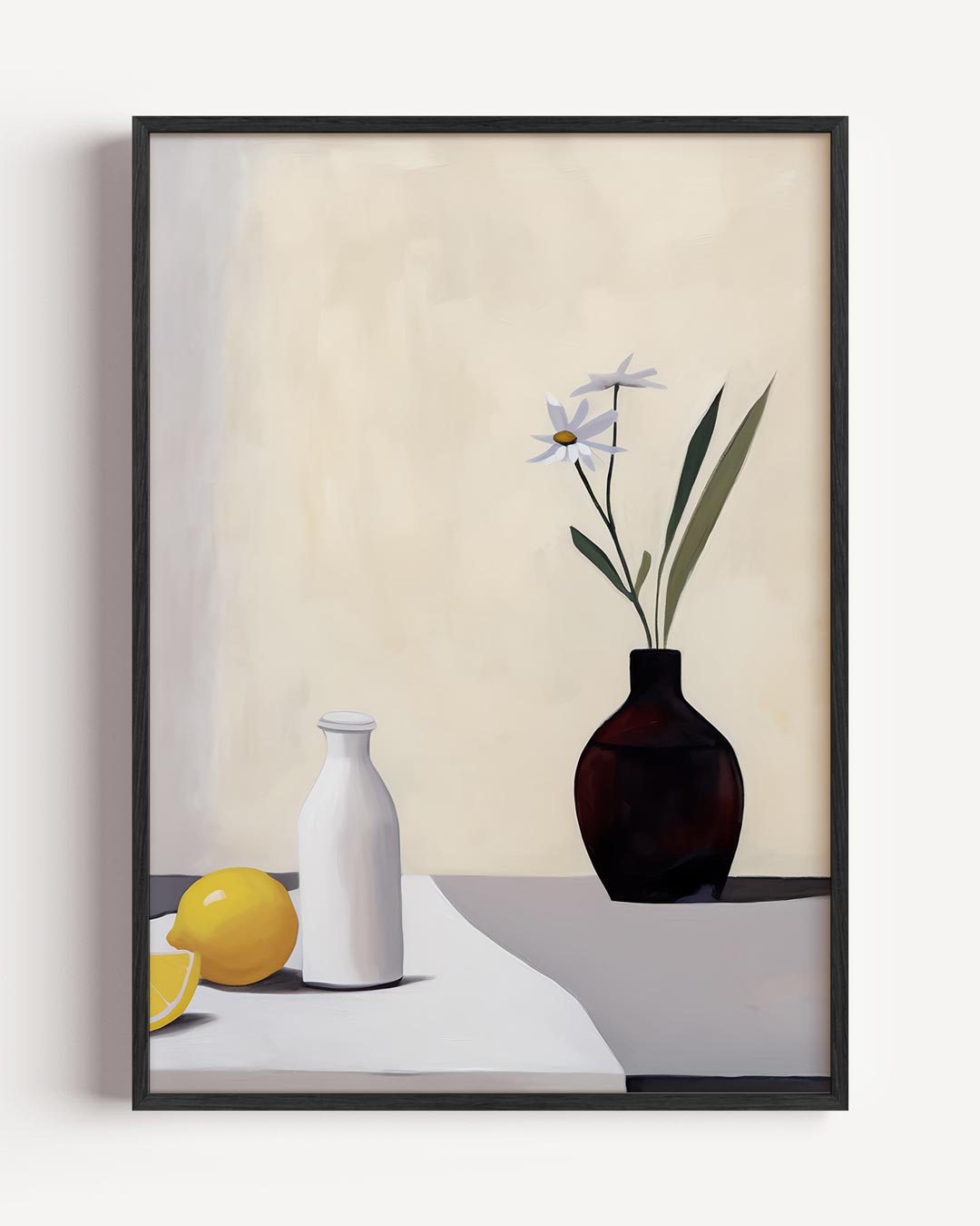 Stijlvolle Minimalistische Bloemenvazen – keuken portret poster als wanddecoratie
