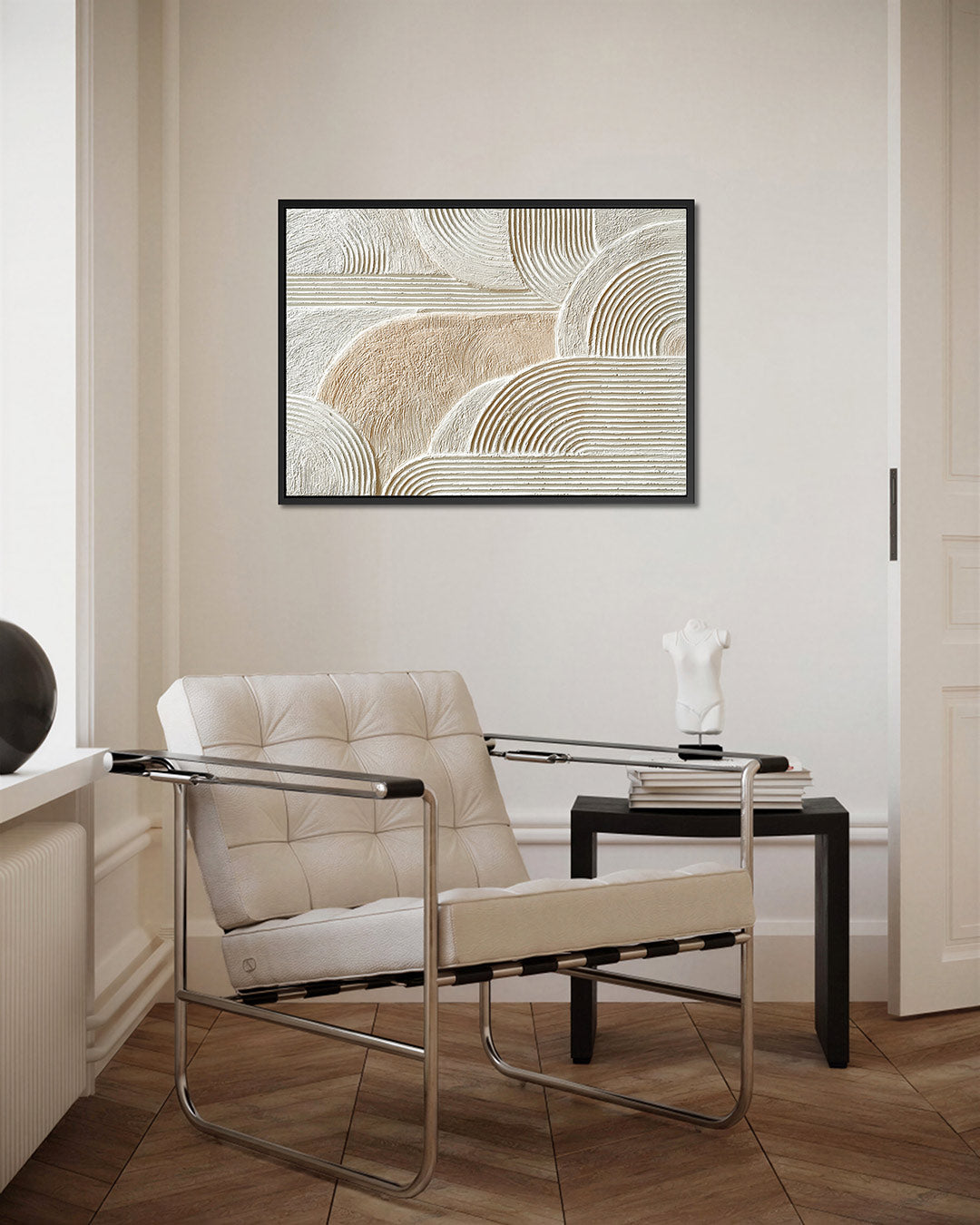 Gelaagde lijnen – kunstwerk op canvas, dibond of plexiglas
