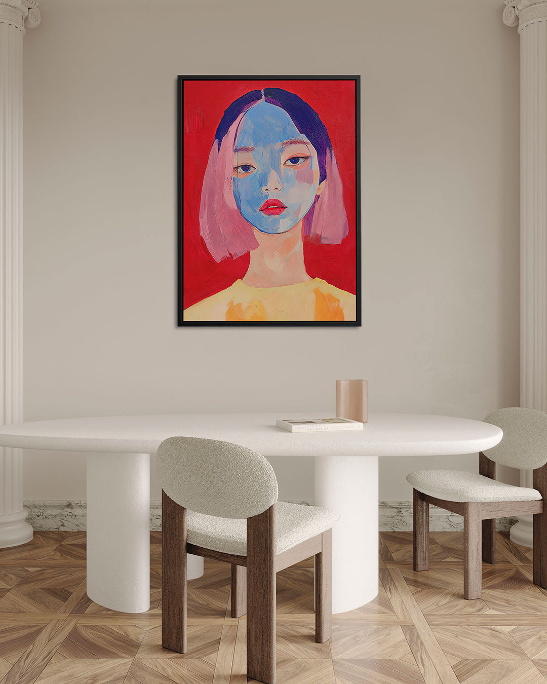 Portretstudie – staand wanddecoratie kunstwerk