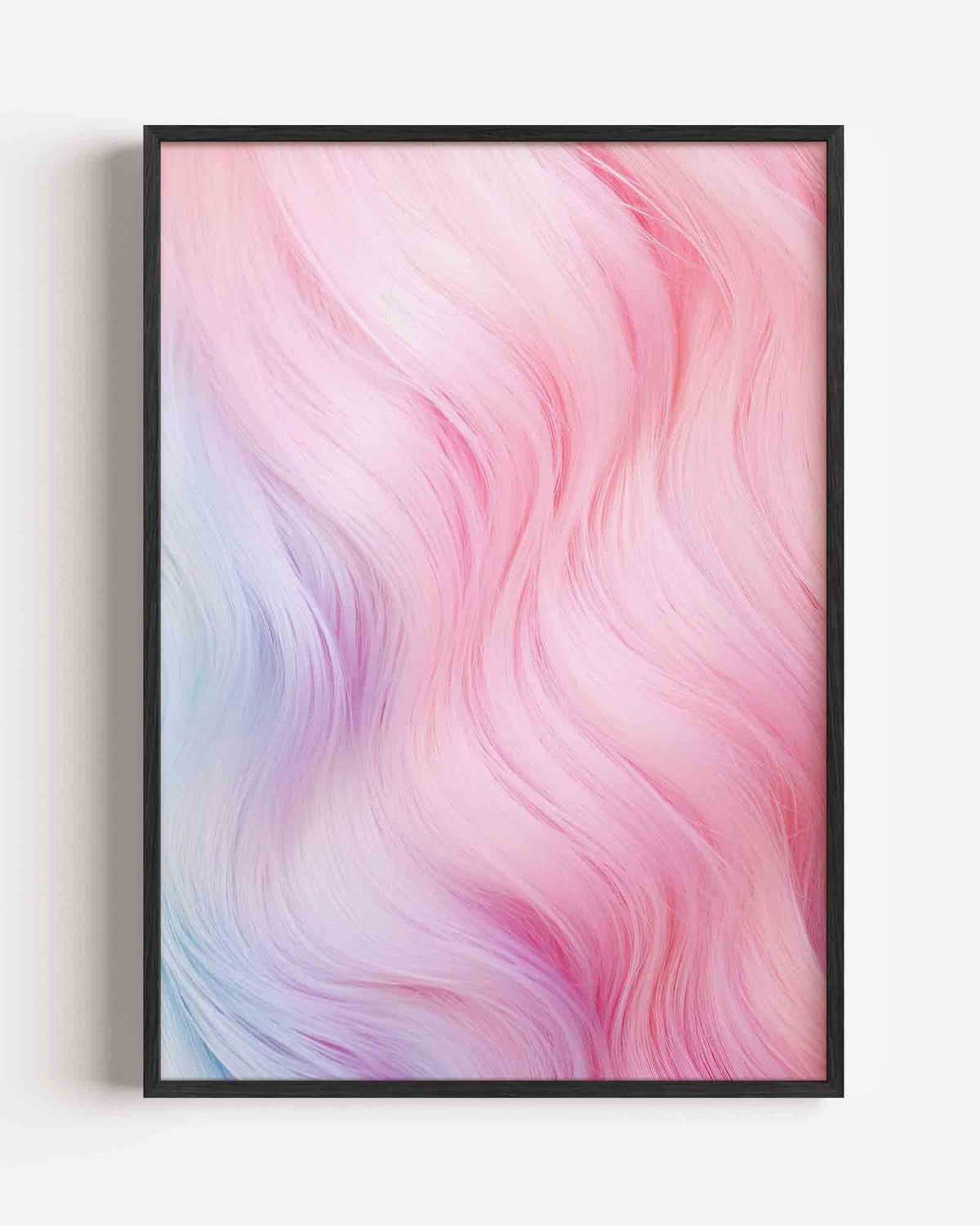 Pastelkleuren golvende lijnen – Kunst & Design poster als staande wanddecoratie