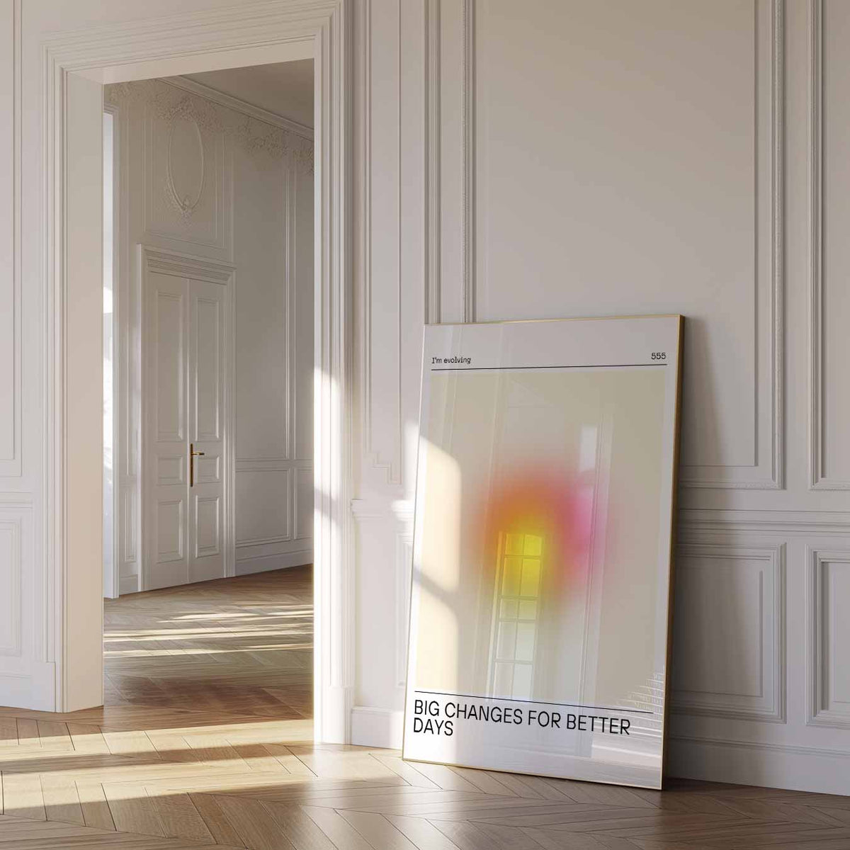Big Changes for Better Days – mindful poster in staand formaat