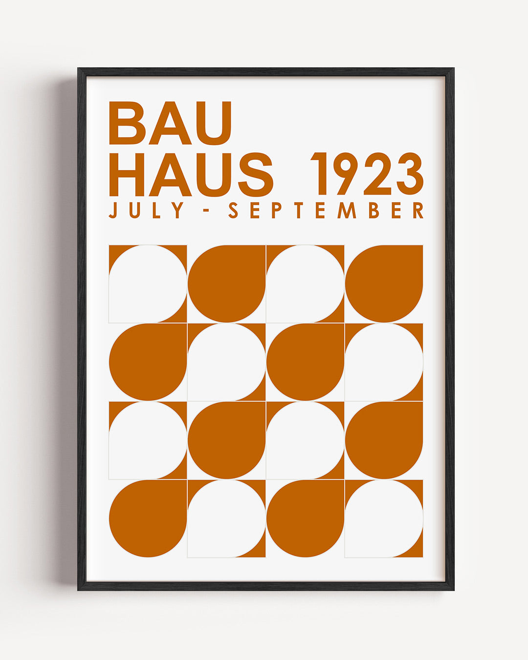 Vorm en kleur – staande Bauhaus poster als wanddecoratie