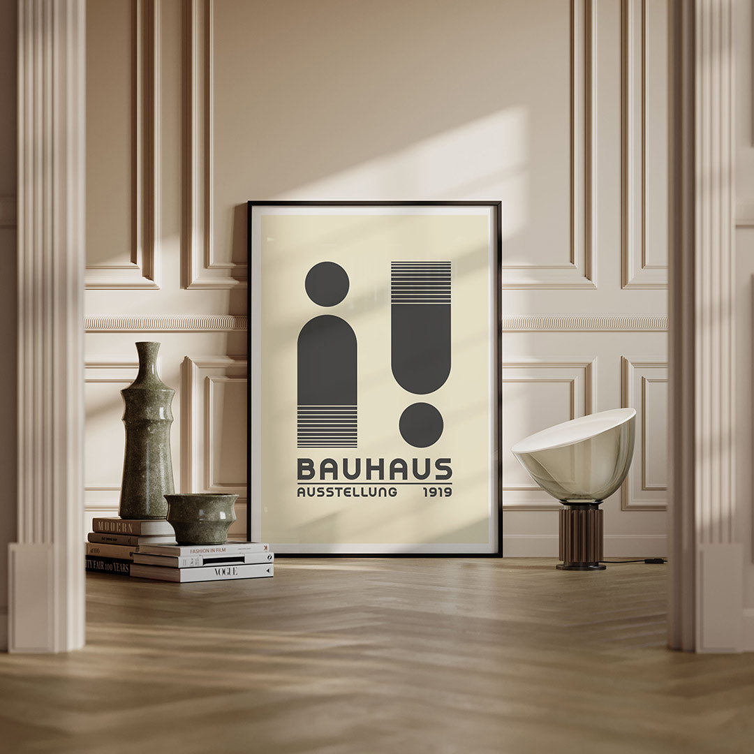 Vorm en balans – moderne Bauhaus wandkunst als poster