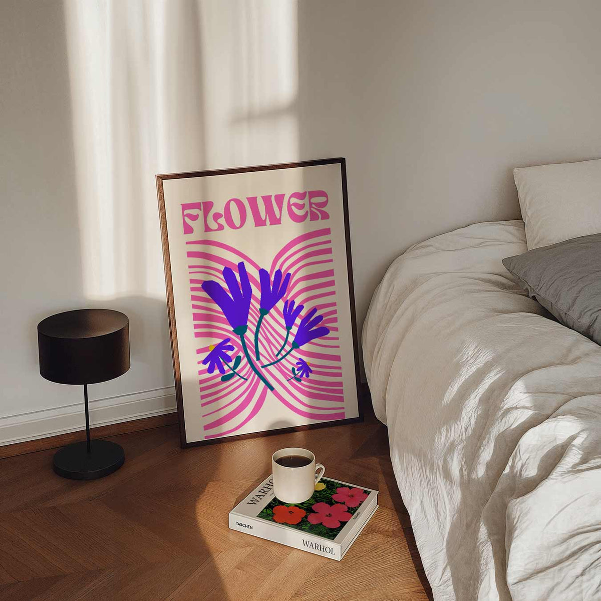 Bloemenmagie – staande bloemen wanddecoratie van WallArtistic