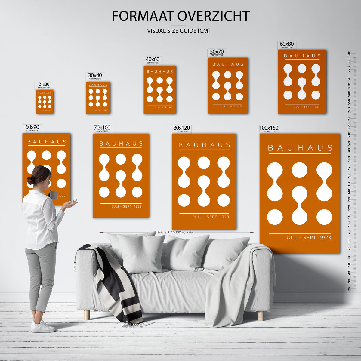  – geometrische poster in Bauhaus-stijl van WallArtistic