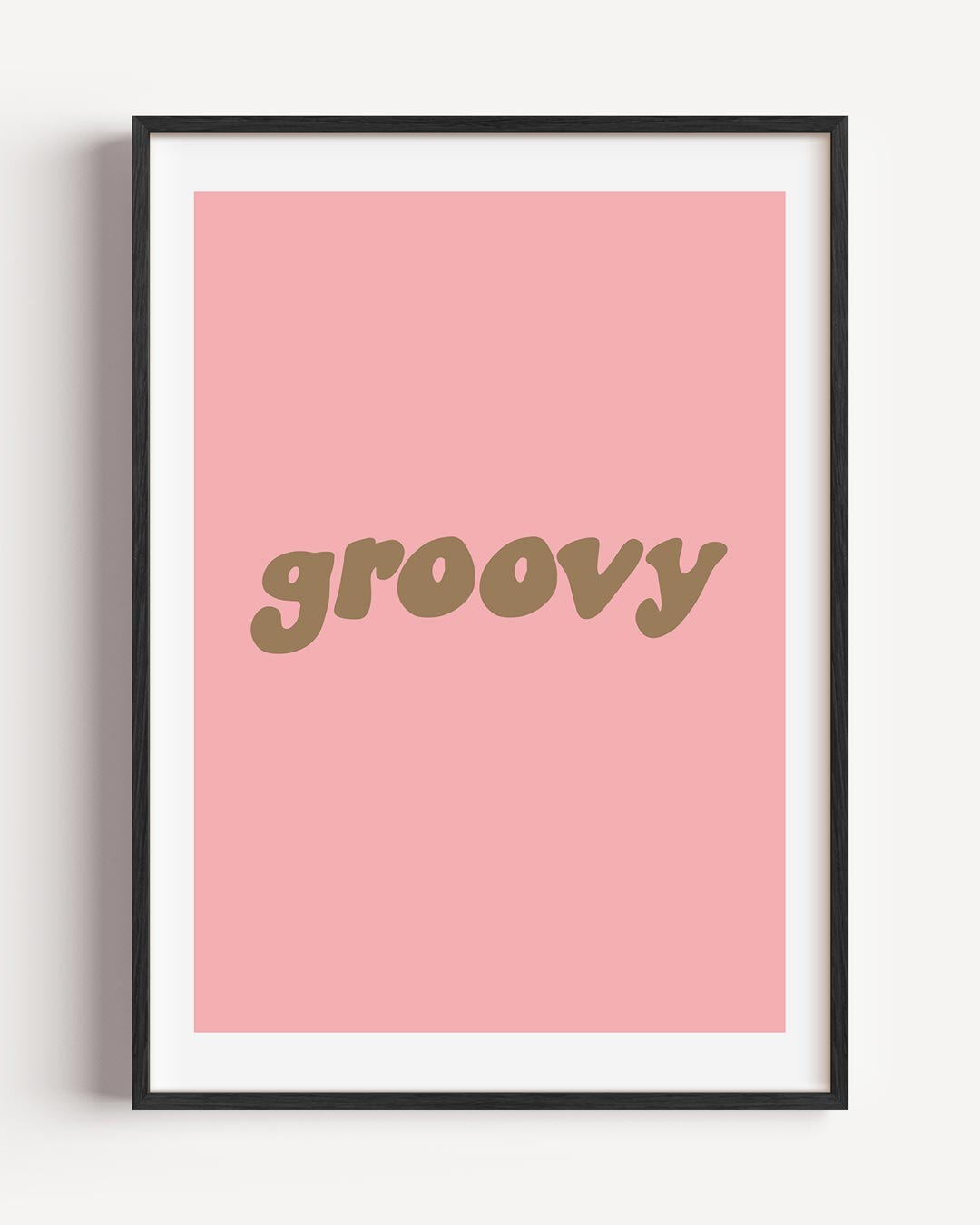 Groovy Vibes – moderne portret poster als wanddecoratie