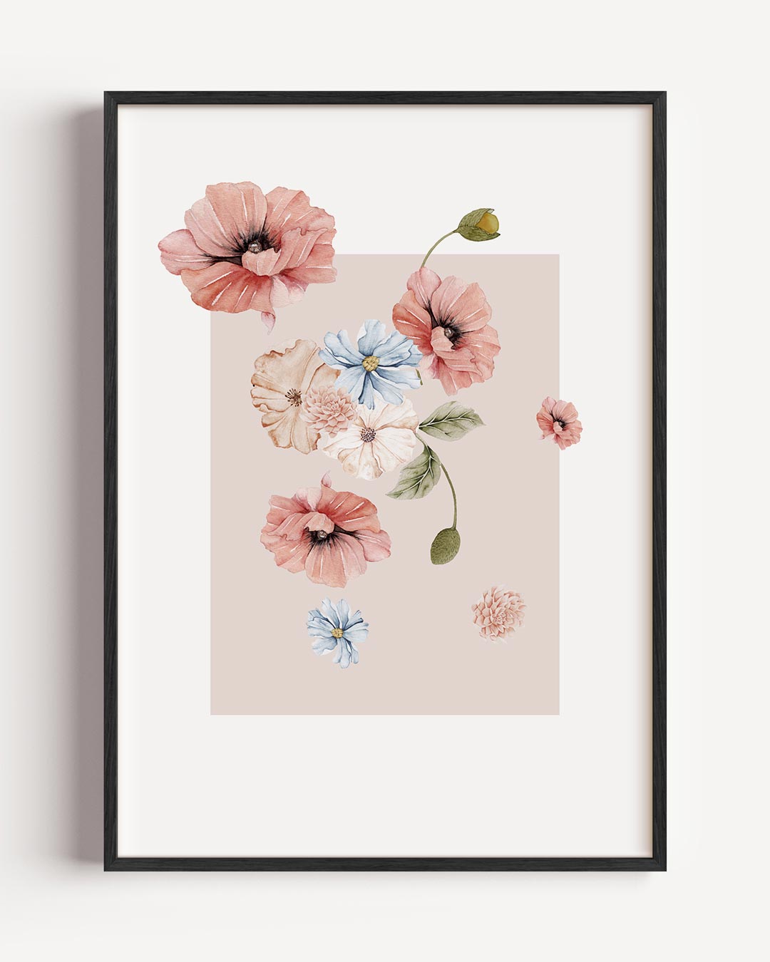 Bloemenpracht Wanddecoratie – bloemen portret poster als wanddecoratie