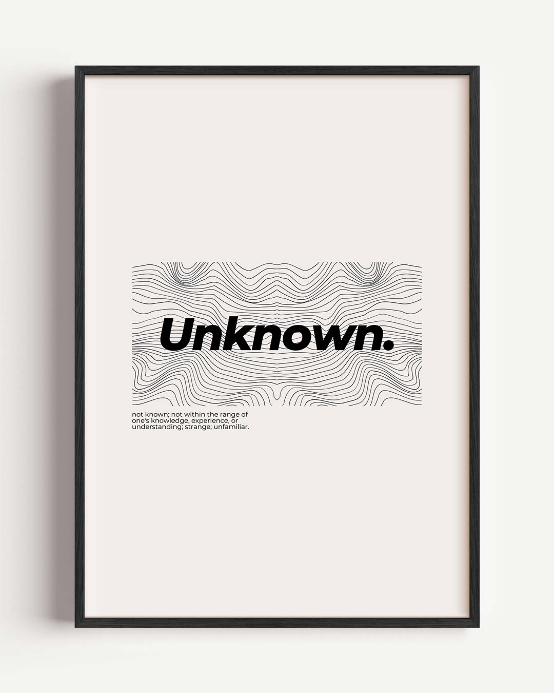 Unknown - Stijlvolle Typografische – Popart en Streetart portret poster als wanddecoratie