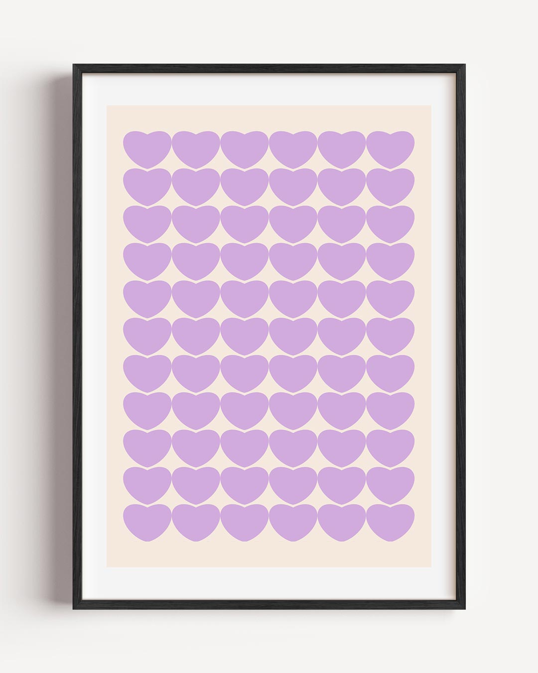 Liefdevolle Harten – moderne portret poster als wanddecoratie