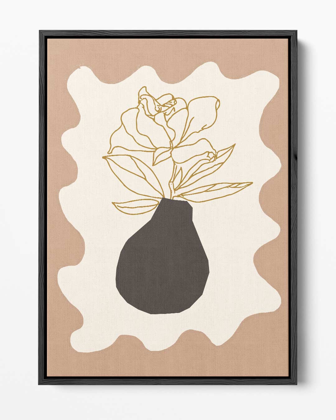 Moderne Bloem – portret kunstwerk als wanddecoratie