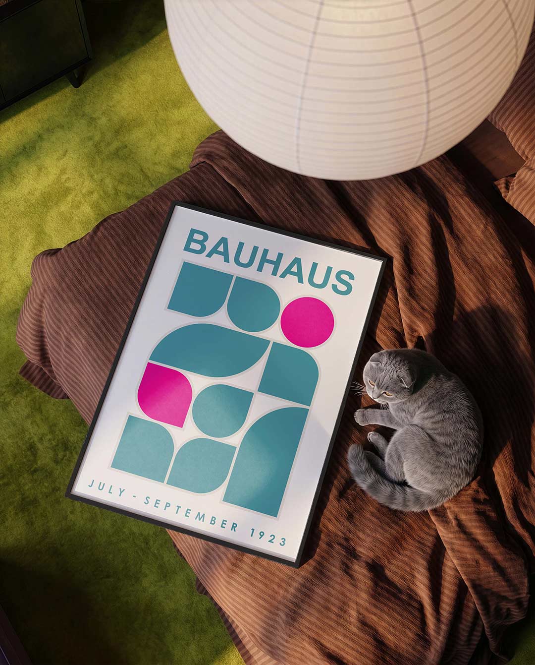 Vormen en kleurvlakken – moderne Bauhaus wandkunst als poster