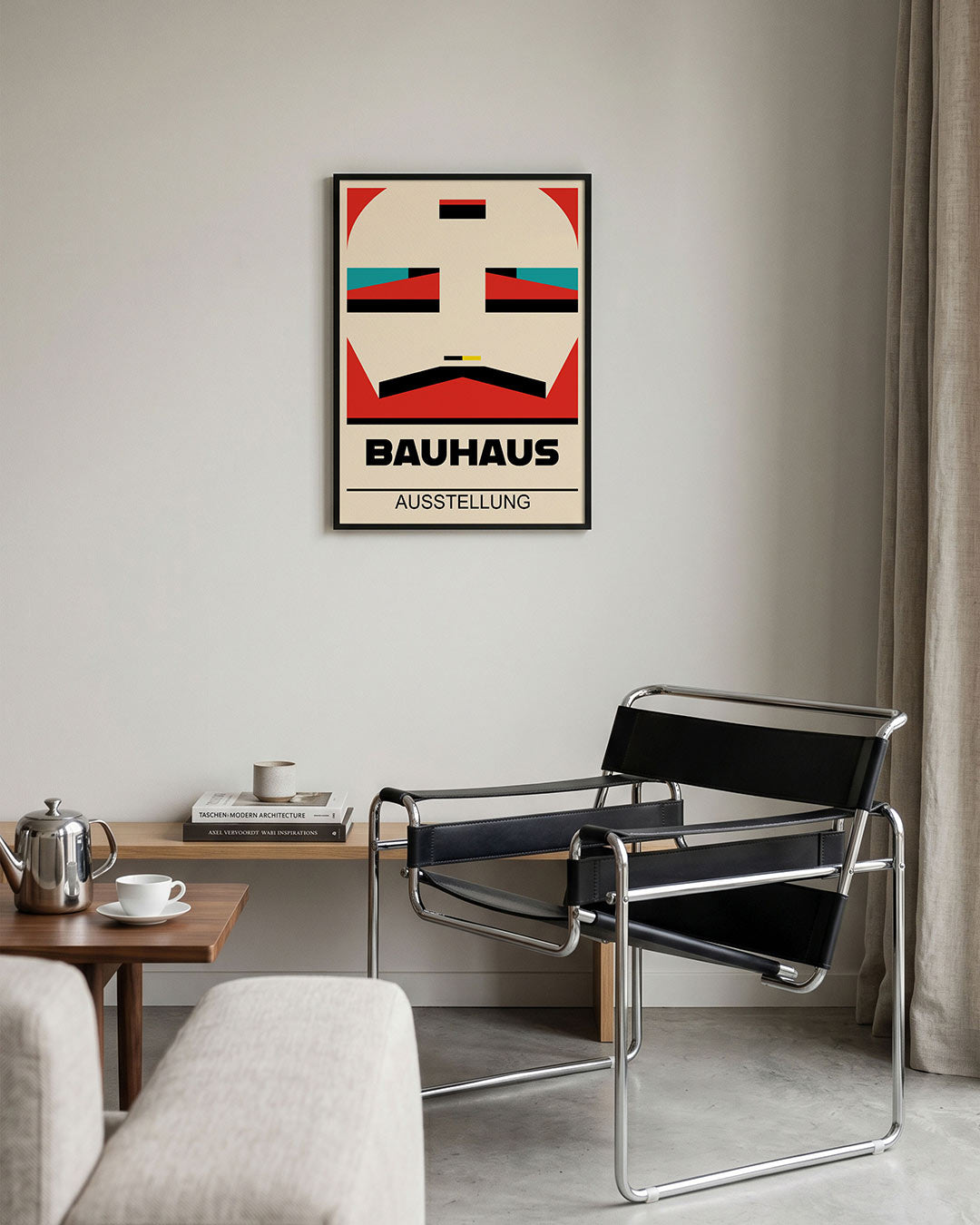 Vormen en vlakken – geometrische Bauhaus poster in staand formaat