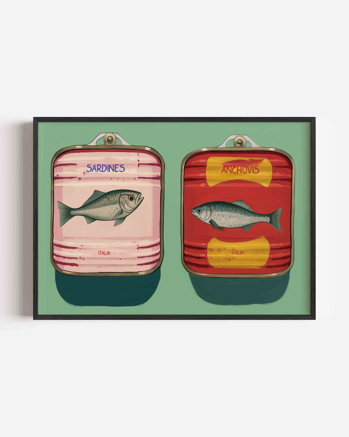Visconserven – keuken landscape poster als wanddecoratie