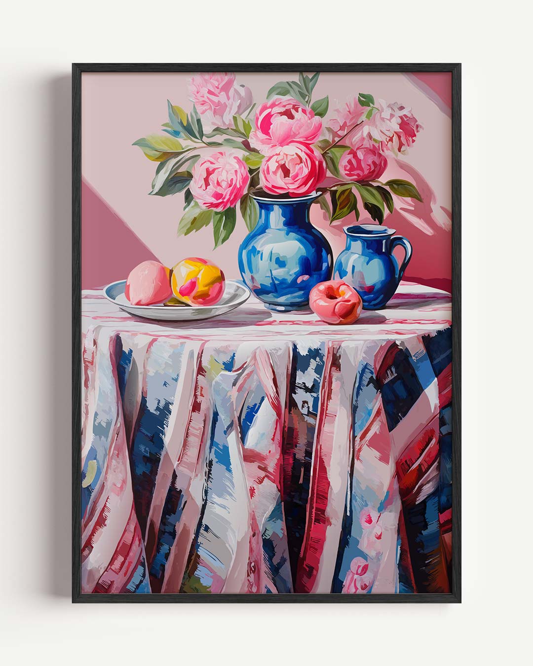 Romantische Bloemengeur – keuken portret poster als wanddecoratie