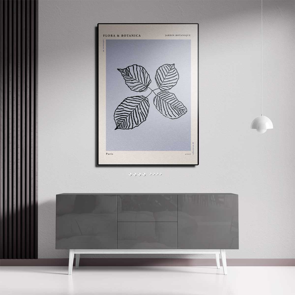 Botanische Bladeren Kunstprint – canvas kunstwerk als wanddecoratie