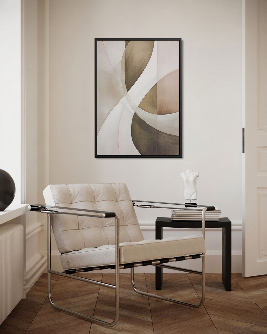 Organische vormen compositie – staand wanddecoratie kunstwerk