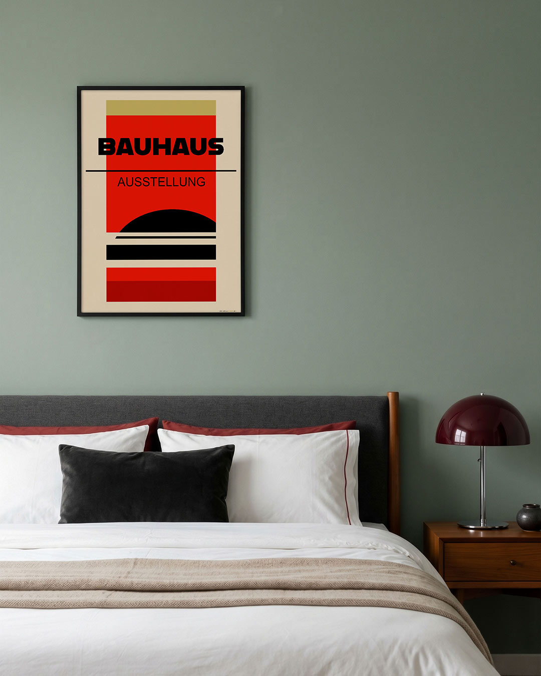 Vorm en balans – geometrische poster in Bauhaus-stijl van WallArtistic