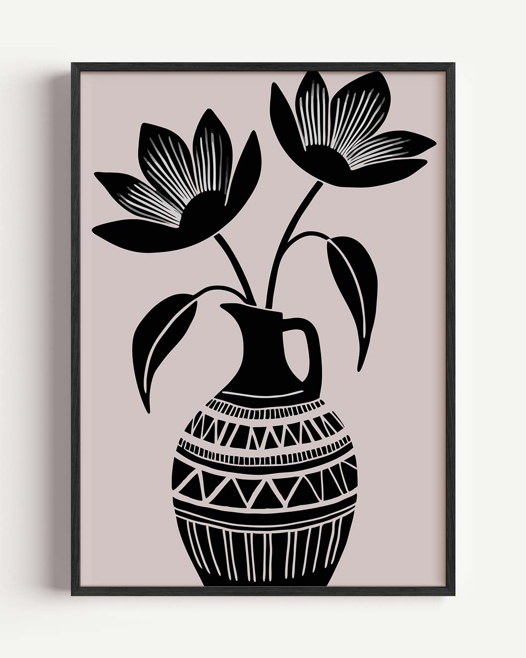 Bloemenvazen – bloemen portret poster als wanddecoratie