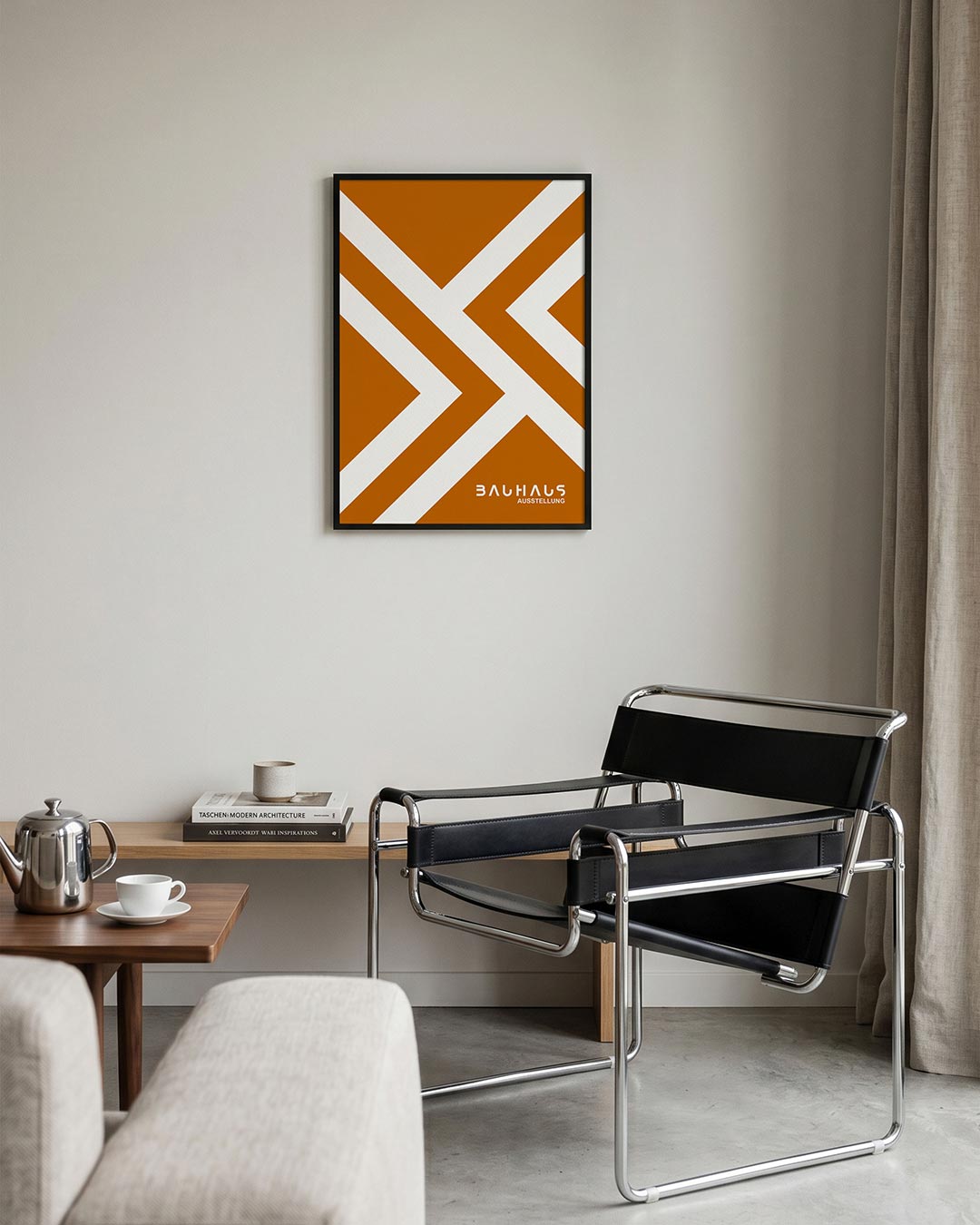 – geometrische Bauhaus poster in staand formaat