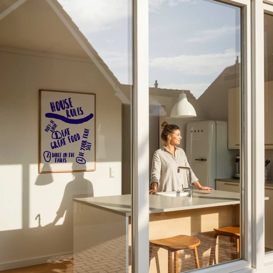 House Rules Inspiratieposter – keukenposter in staand formaat