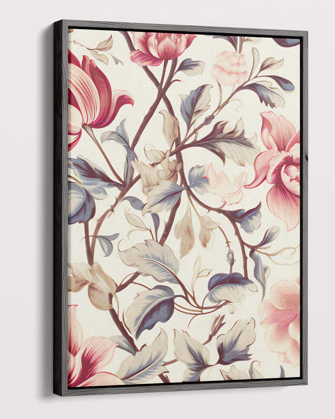 Tijdloze Bloemenpracht – canvas wanddecoratie in portret formaat