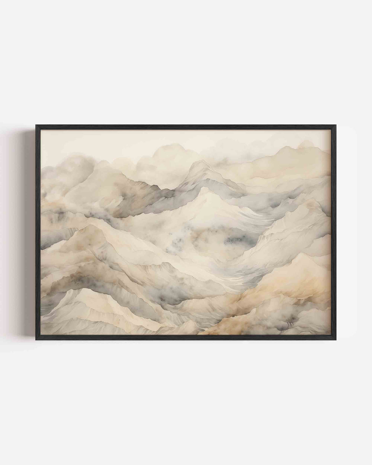 Berglandschap – abstracte landscape poster als wanddecoratie