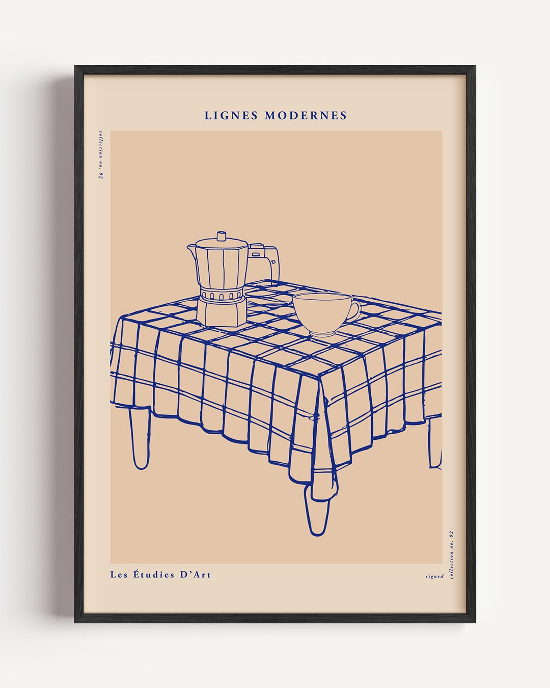 Moderne Lijnen Kunstposter – keuken portret poster als wanddecoratie