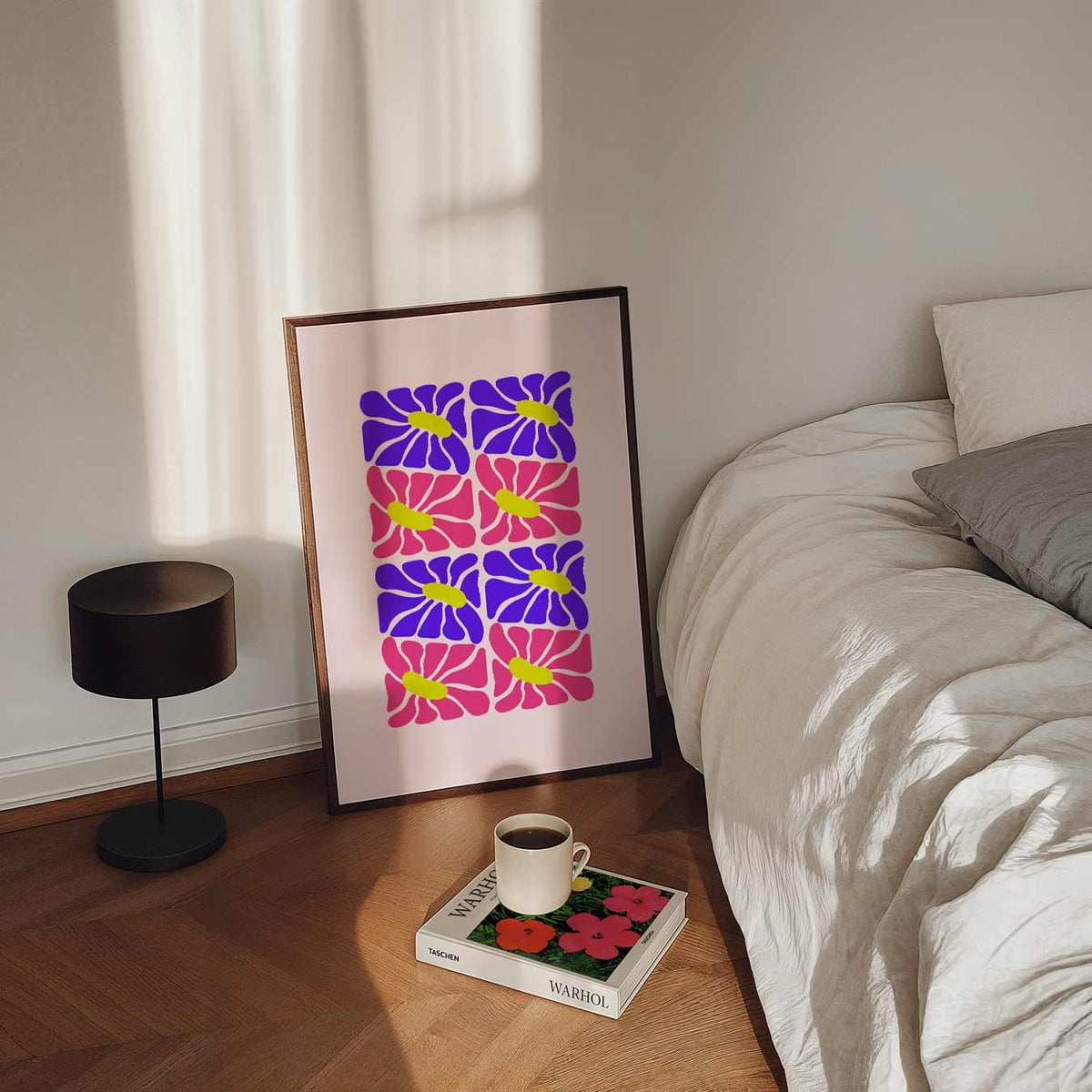 Bloemige Kleurenpracht – staande bloemen wanddecoratie van WallArtistic