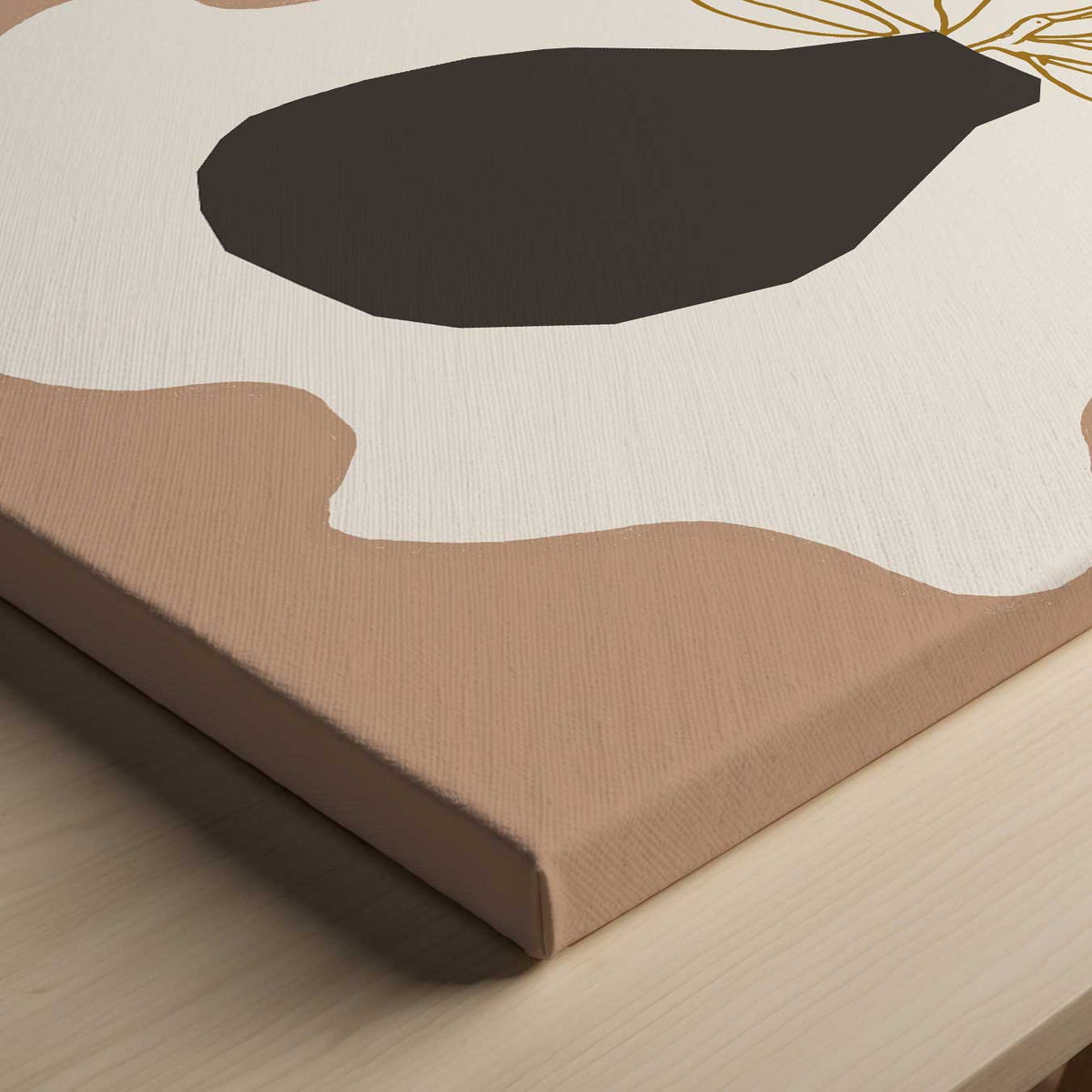 Moderne Bloem – canvas kunstwerk als wanddecoratie