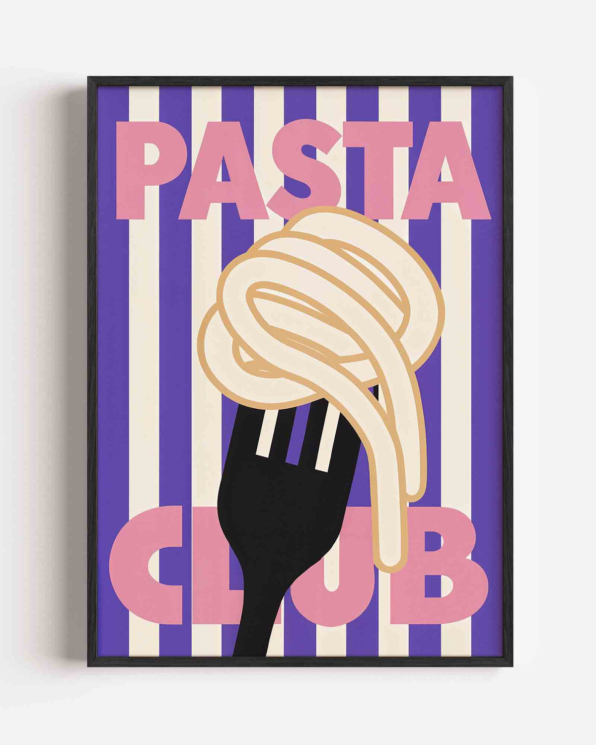 Pasta club – Pop Art en Streetart portret poster als wanddecoratie
