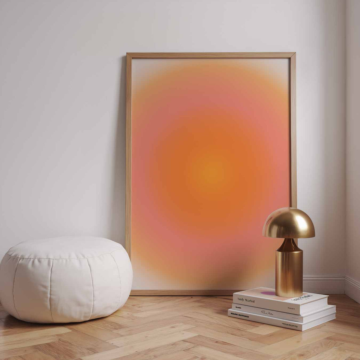 Zonsondergang Dromer – speelse wandkunst als portret kinderposter