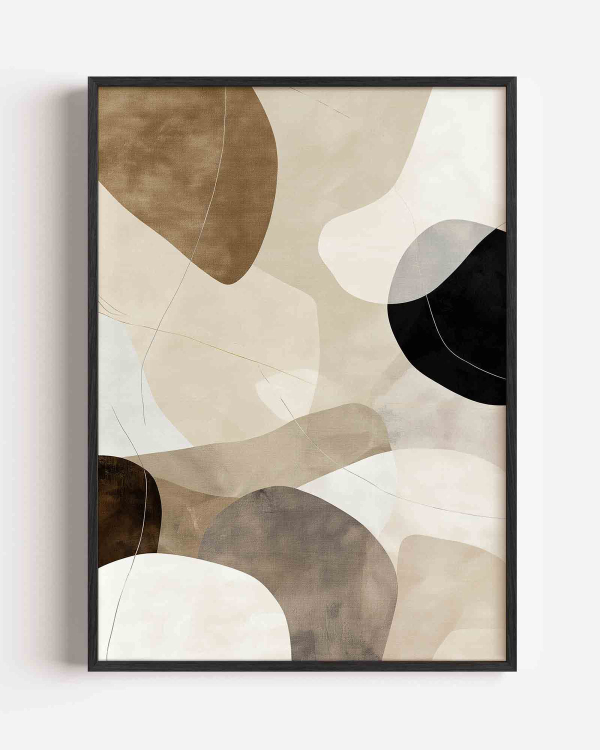 Abstracte vormen – abstracte portret poster als wanddecoratie