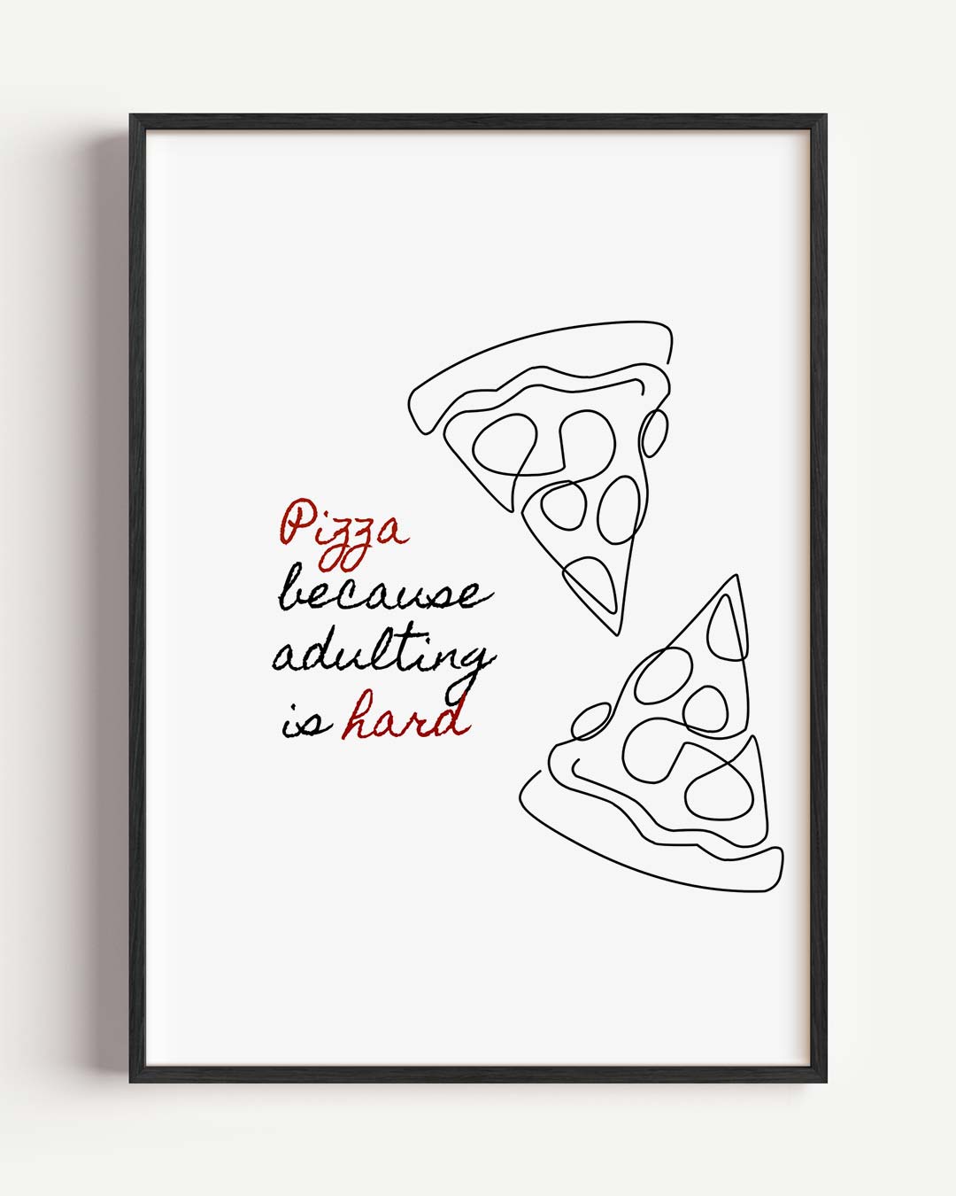 Pizza Liefde – keuken portret poster als wanddecoratie