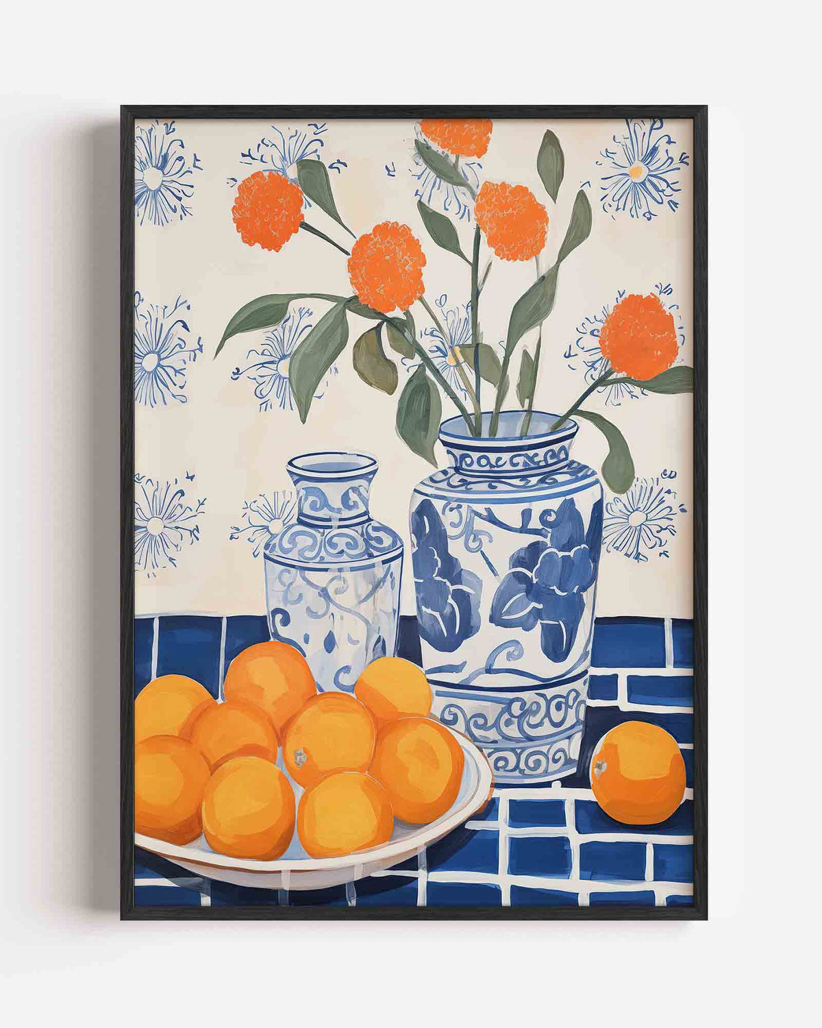 Bloemen en fruit – bloemen portret poster als wanddecoratie