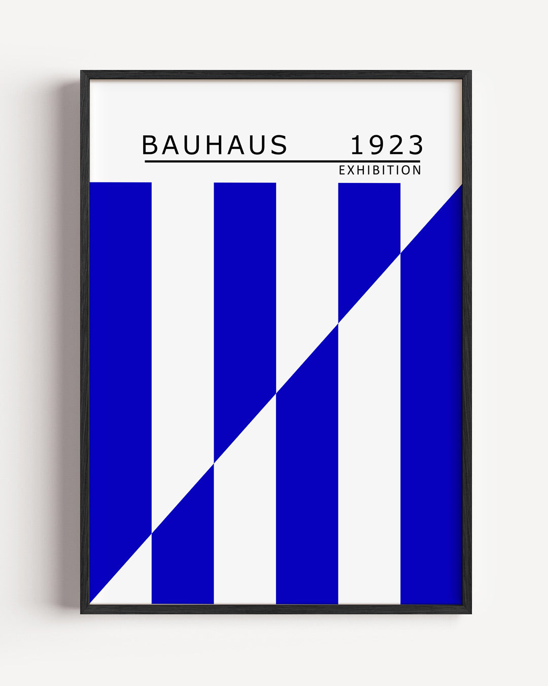 Lijnen en vlakken – staande Bauhaus poster als wanddecoratie