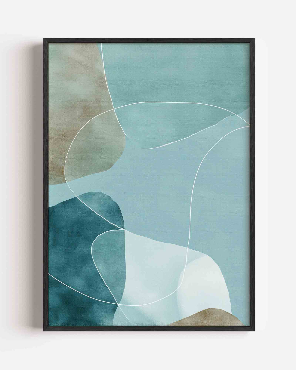 Abstracte vormen – abstracte portret poster als wanddecoratie