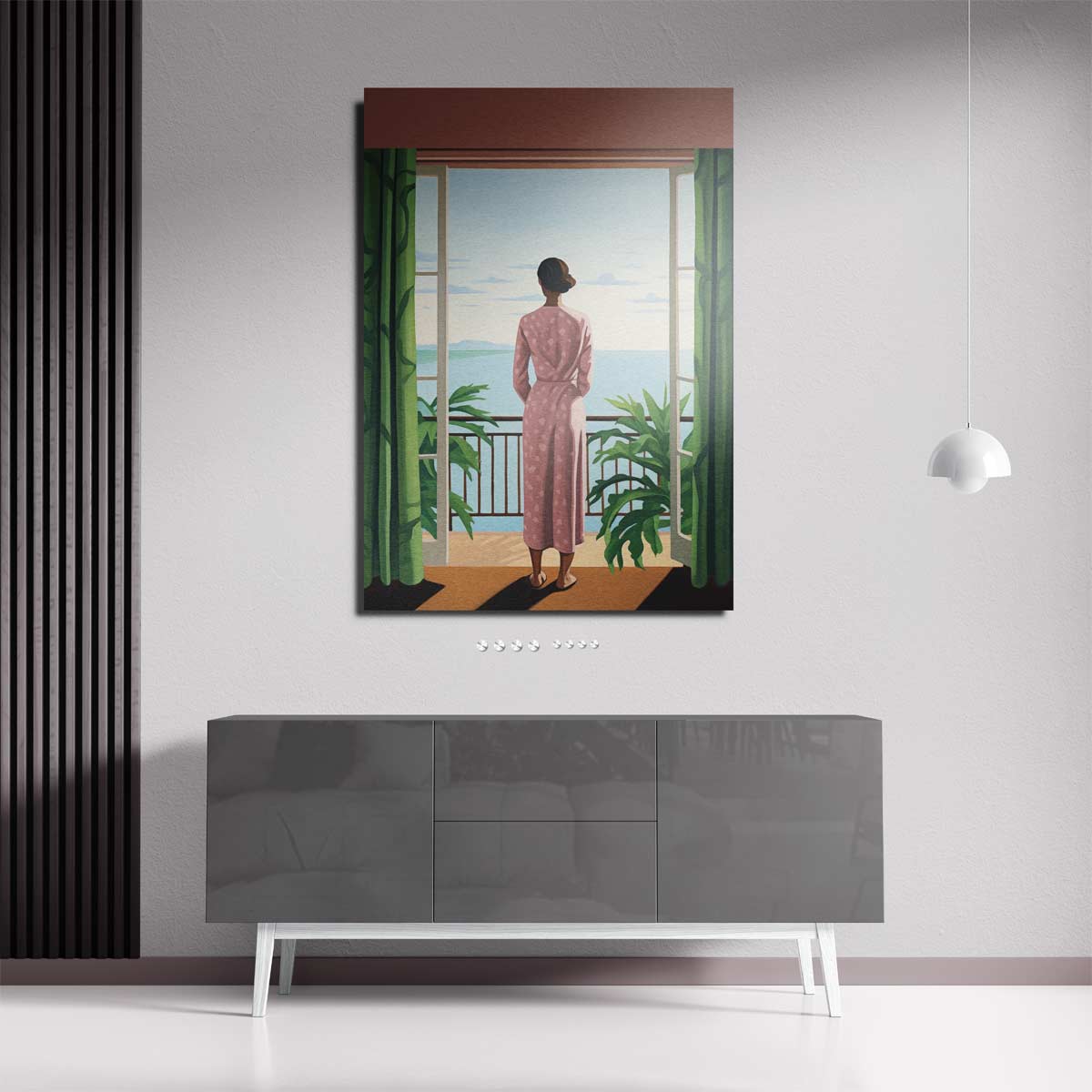 Uitzicht over de Oceaan – staande wandkunst voor woonkamer of interieur