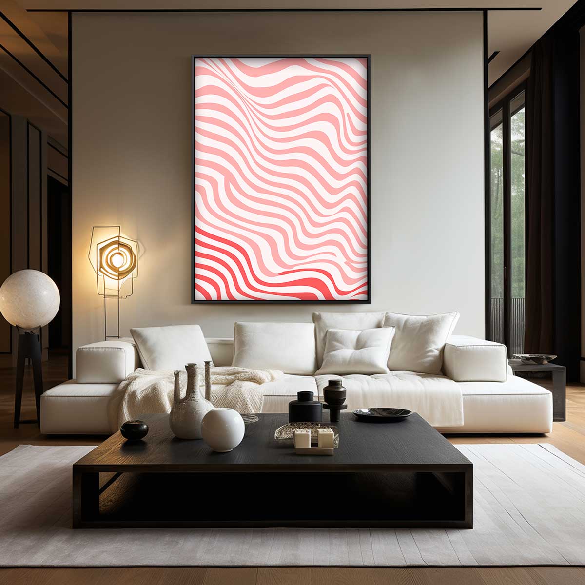 Zwoele Golven – modern portret kunstwerk van WallArtistic