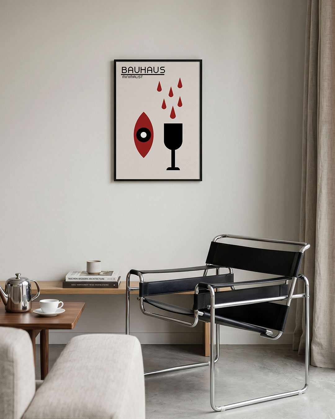 Vormen en vlaken – geometrische Bauhaus poster in staand formaat