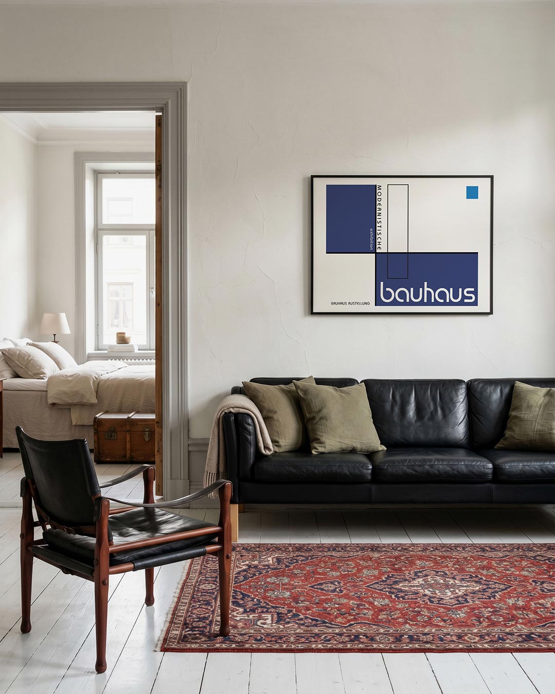 Vorm en balans – geometrische Bauhaus poster in liggend formaat