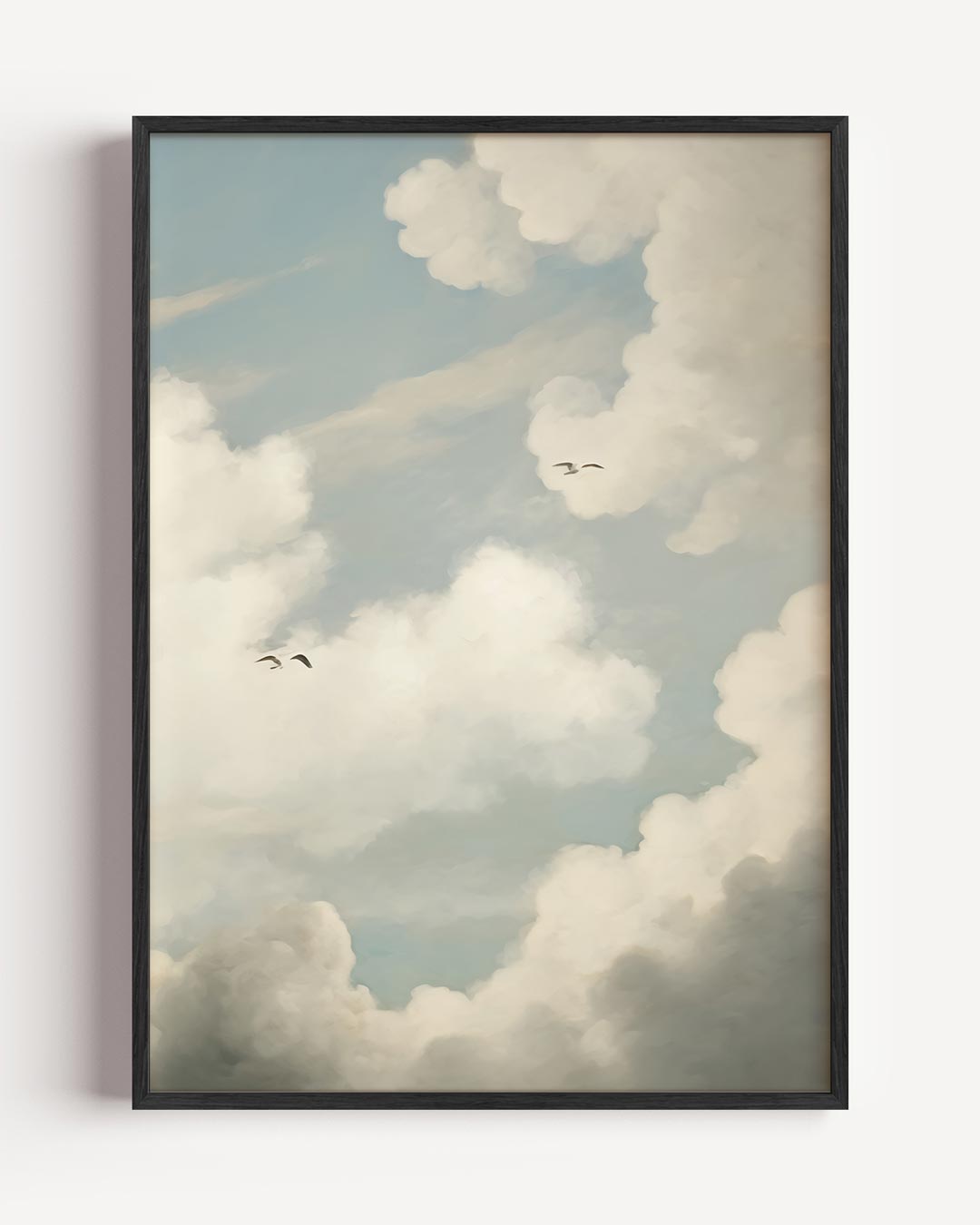 Dromerige Wolkenhemel – vintage portret poster als wanddecoratie