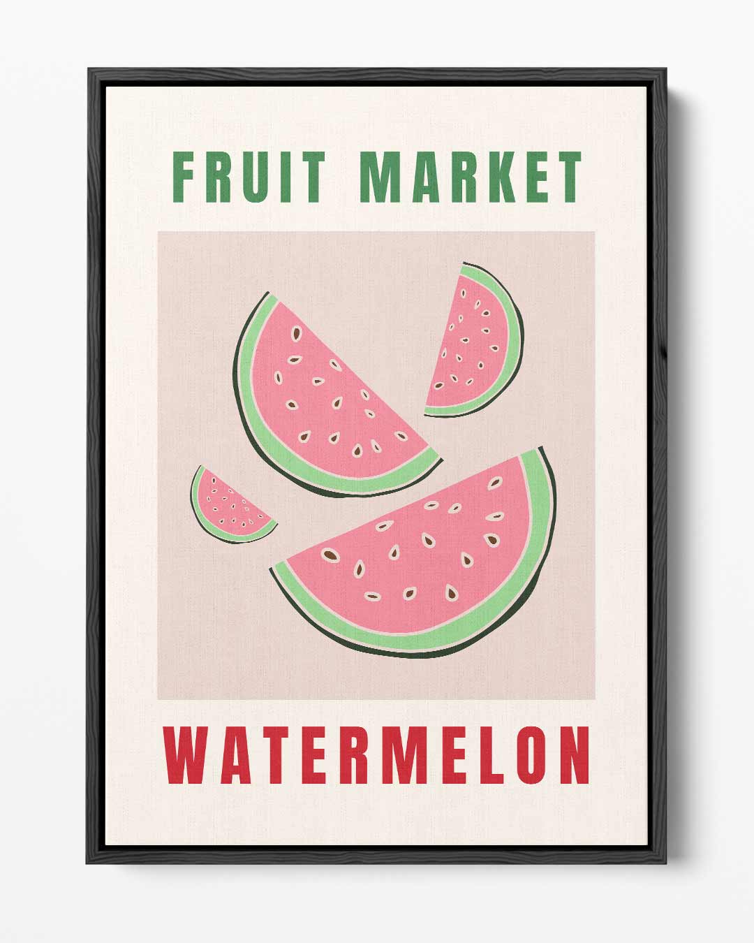 Zomerse Watermeloen Illustratie – portret kunstwerk als wanddecoratie
