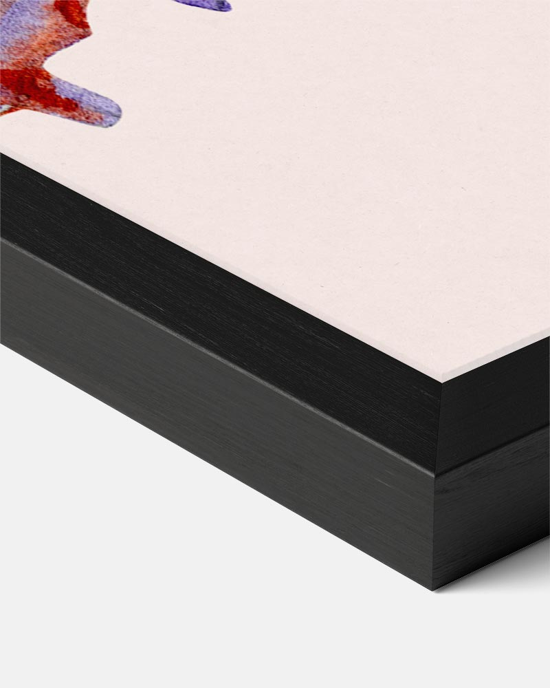Rode en paarse schelpen – zeedieren portret poster, afbeelding 8